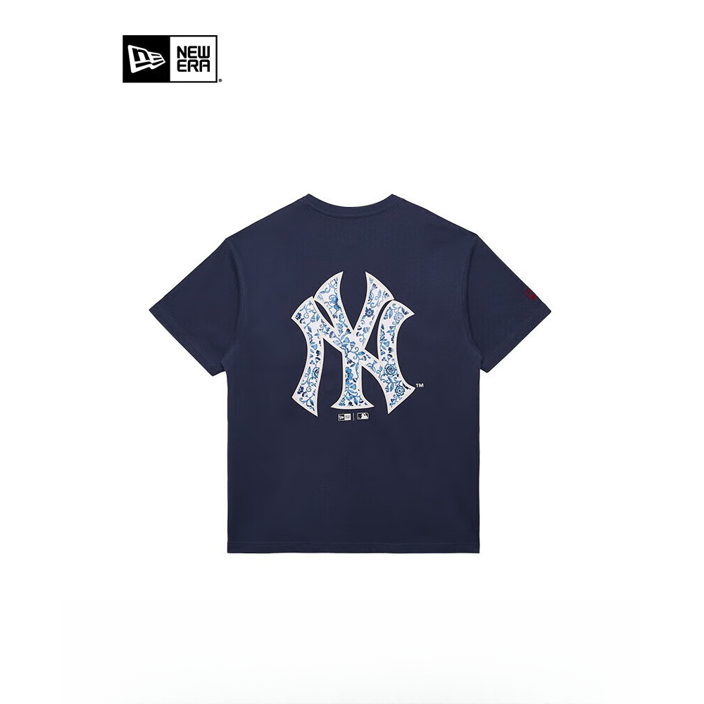 NEW ERA x MLB 纽亦华短袖T恤男女情侣NY印花全棉宽松运动