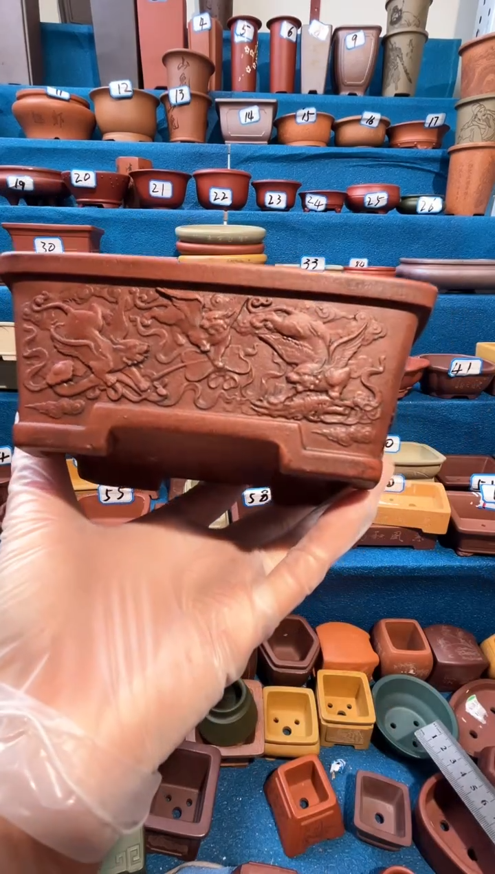 【闪购商品】紫砂紫砂花盆14.10*5