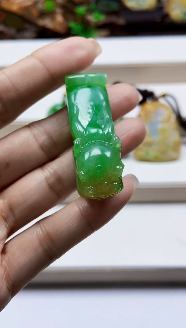 颈饰未镶嵌翡翠翡翠A货