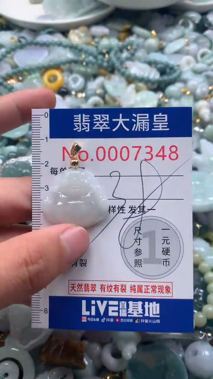 【闪购商品】翡翠吊坠(不含链)未镶嵌7348