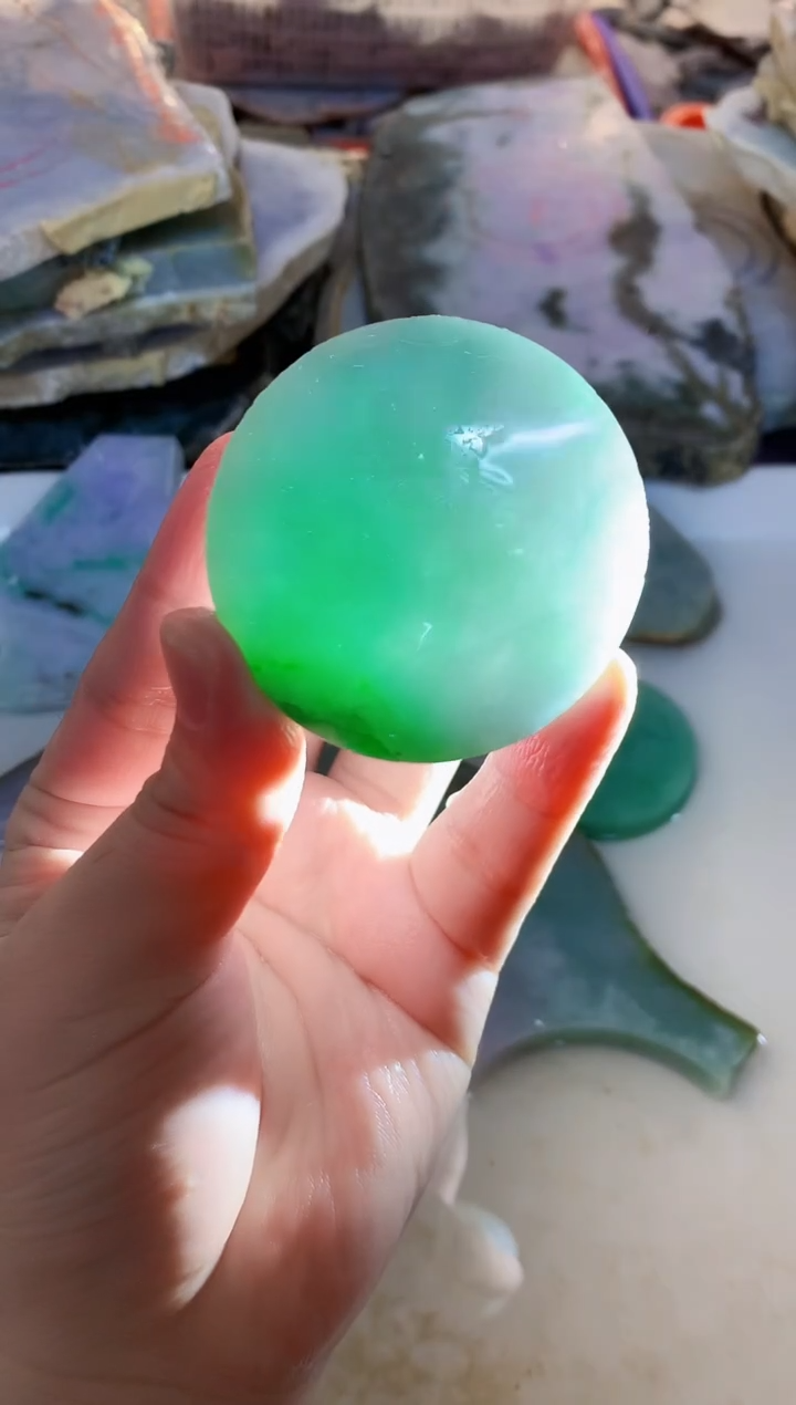 【闪购商品】翡翠未镶嵌颈饰0韩0翡翠珠903