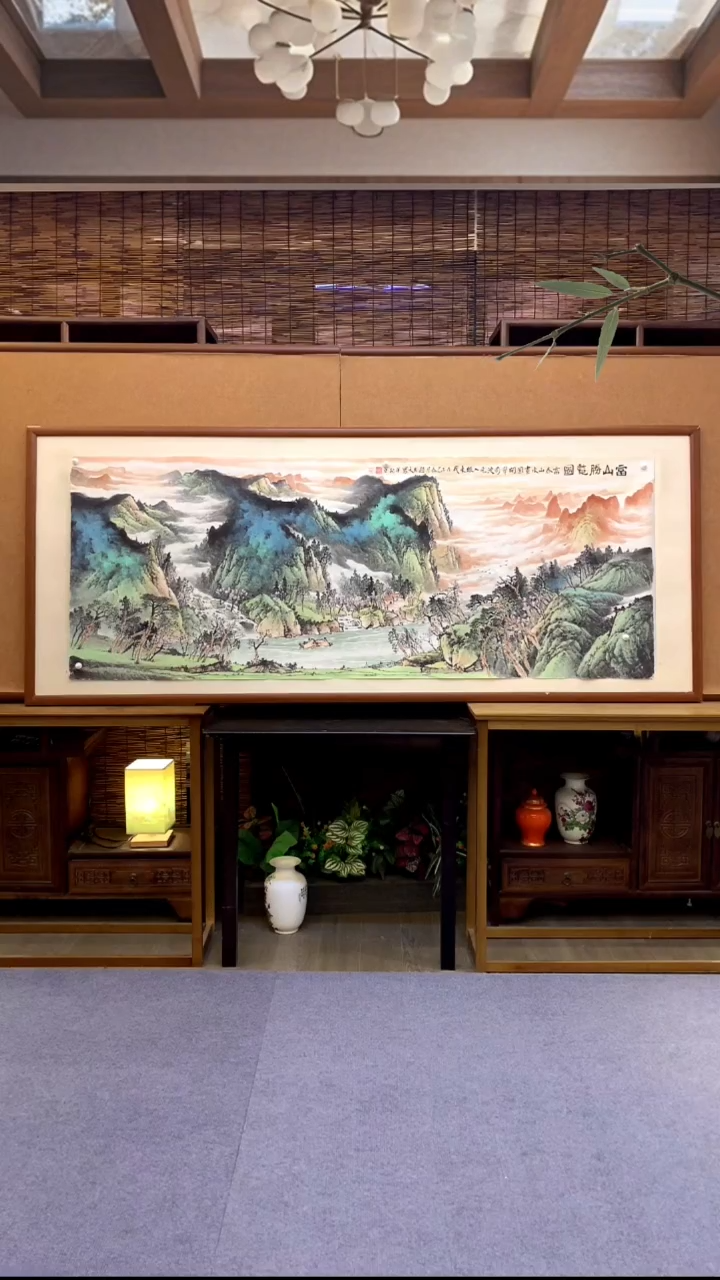 国画桔*✨国画纯手绘纯实木205*85cm