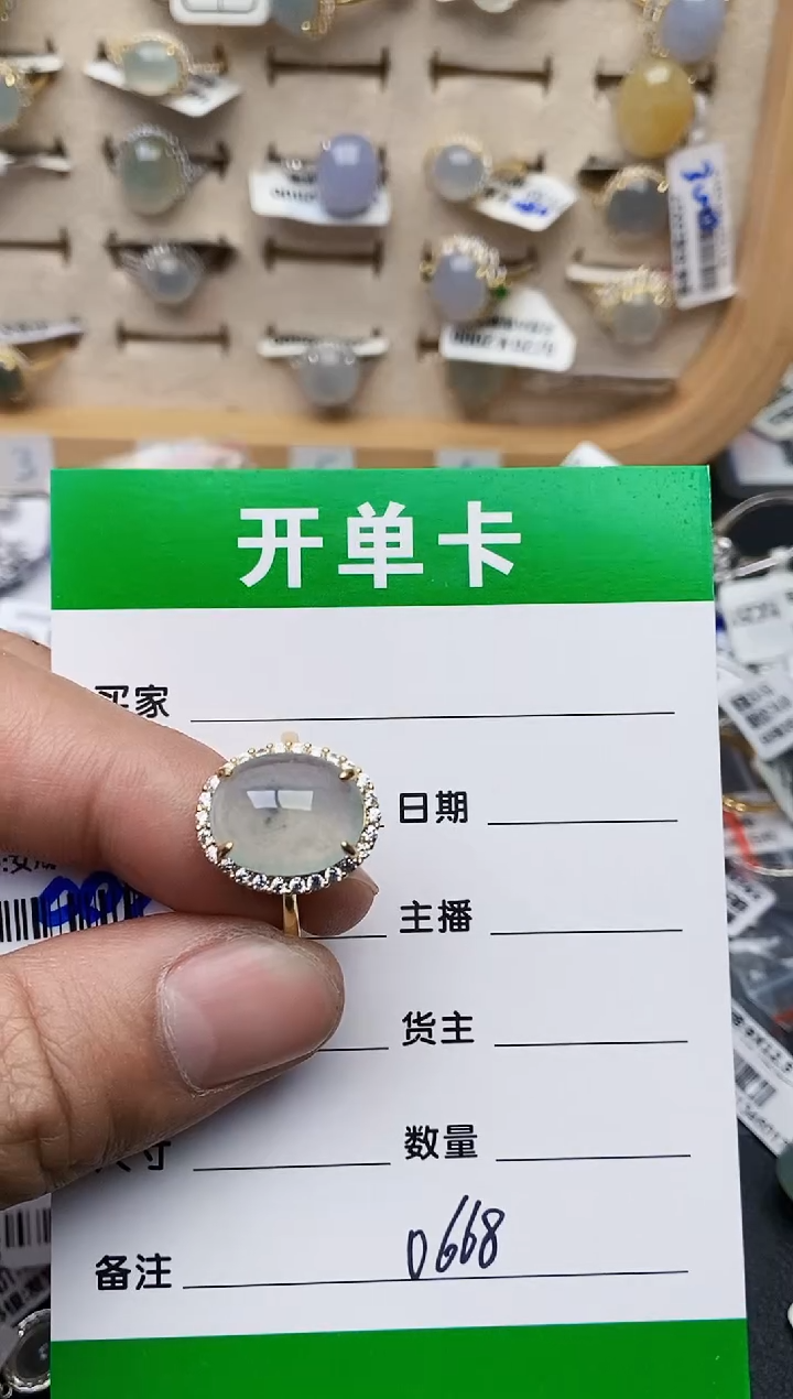 颈饰银S925镶嵌翡翠0668