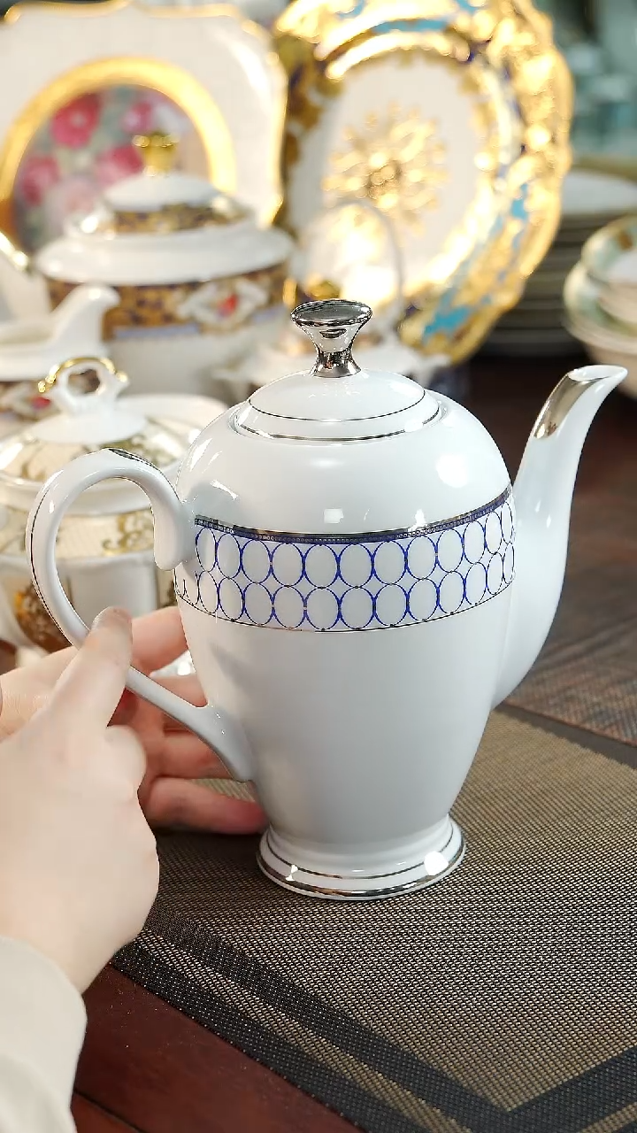 【闪购商品】瓷片茶壶 福利价福利价