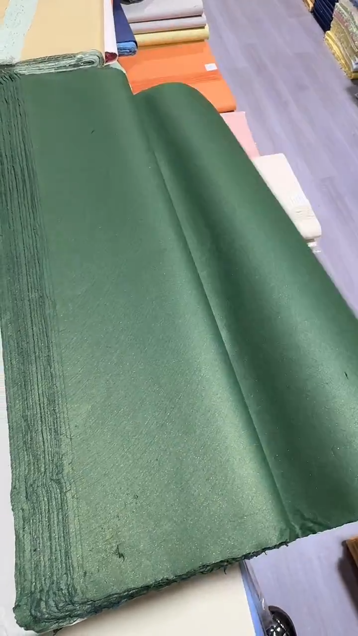 四尺整张珠光楮皮祖母绿50张