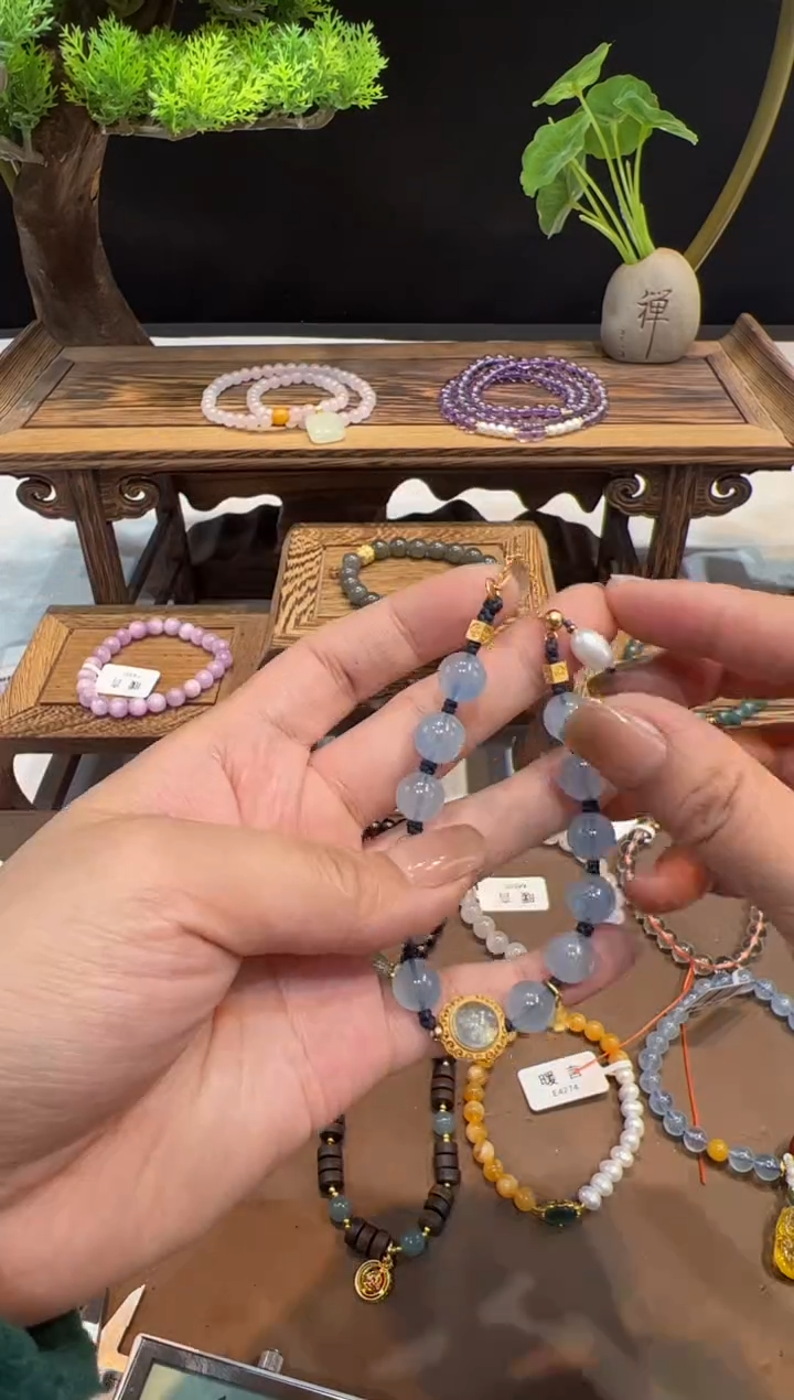 【闪购商品】海蓝宝石手链未镶嵌@@手饰