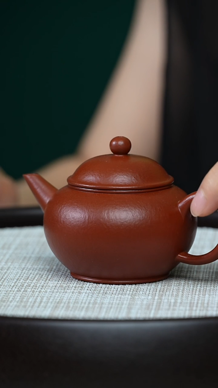 茶壶紫砂0708早直播朱泥小水平壶JCY-0305