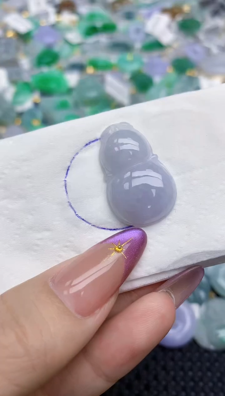 翡翠未镶嵌颈饰   天然翡翠A货  百元以上9米证书费自理