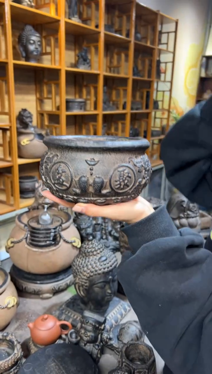 陶土【火山泥】聚宝盆