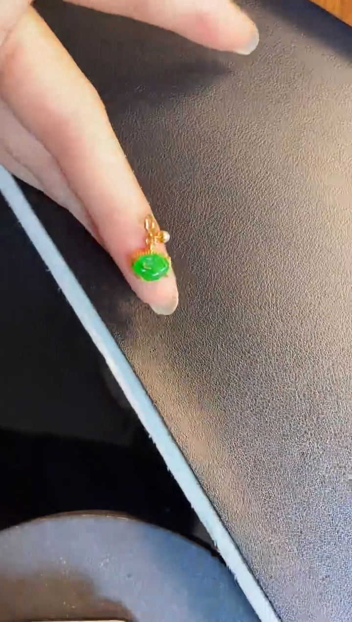 吊坠(不含链)银S925镶嵌翡翠1