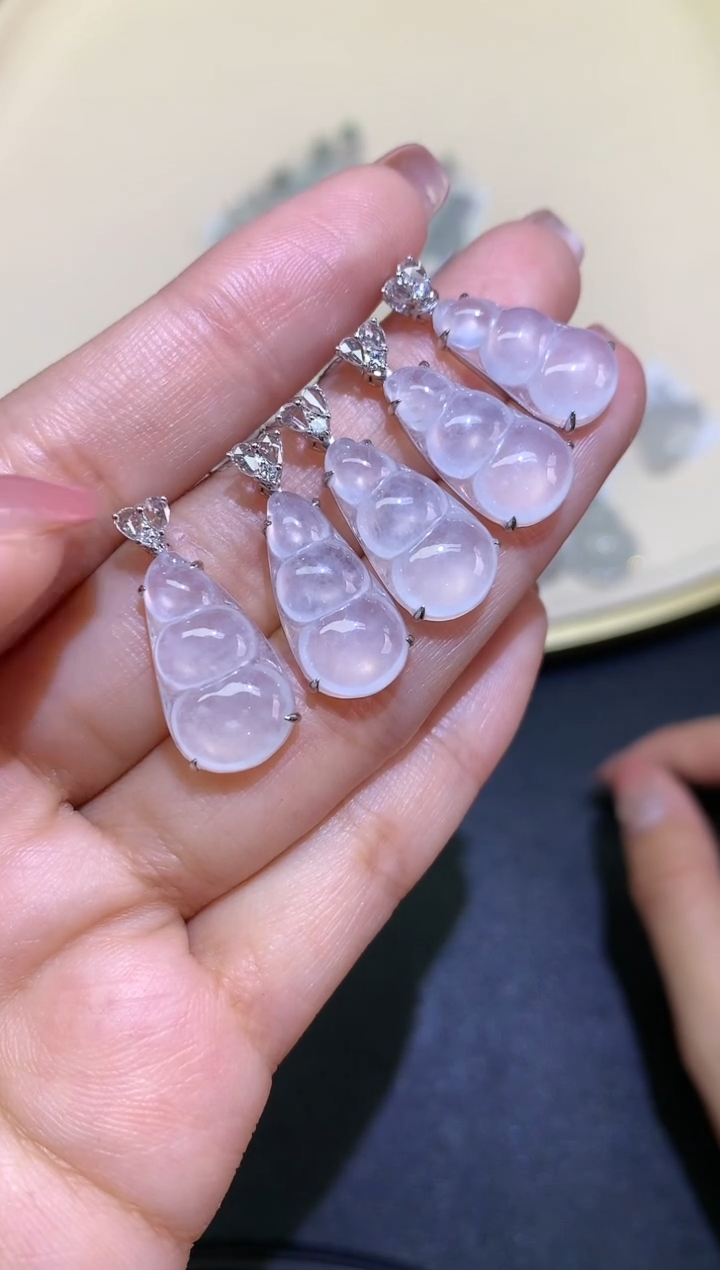 翡翠18K金镶嵌吊坠(不含链)吊坠多样性发其一A35|2980