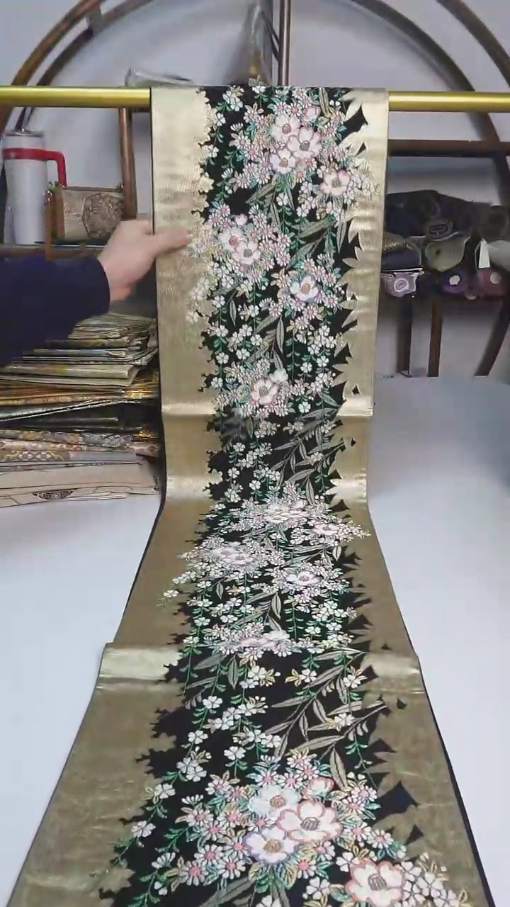 【闪购商品】织绣40西阵织六通花卉