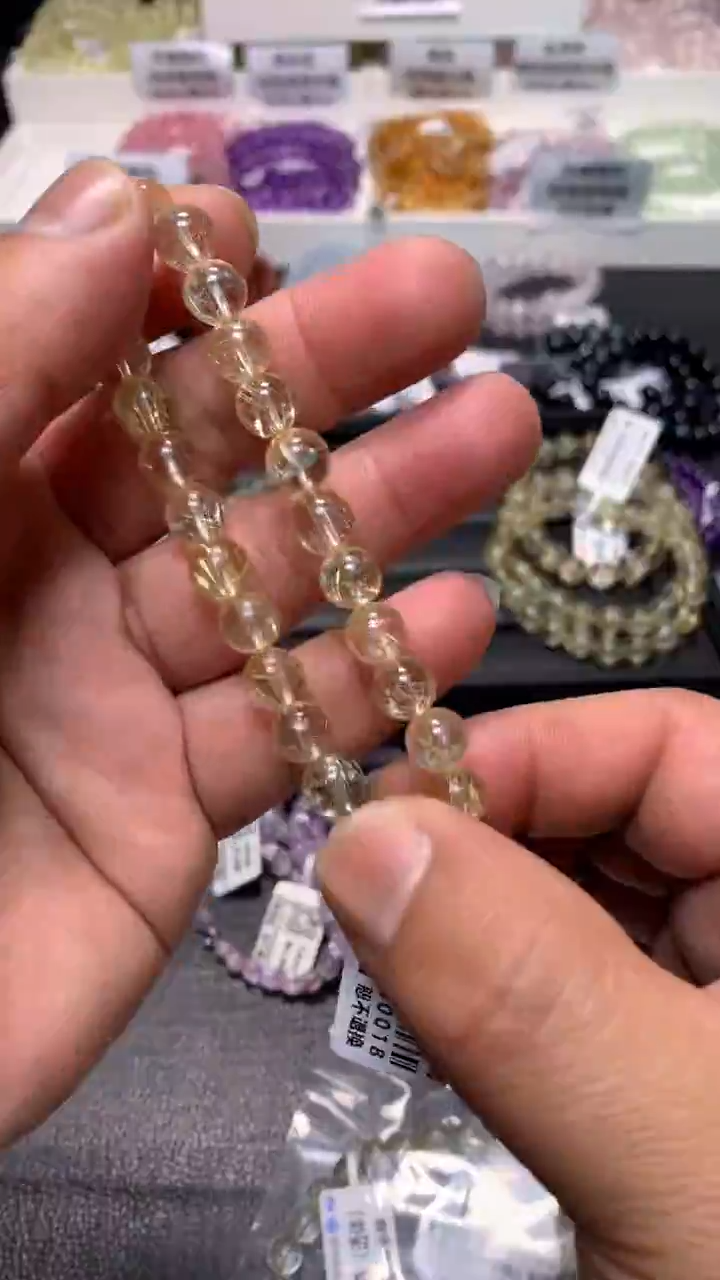 【闪购商品】发晶手链未镶嵌045收藏级金发晶7+