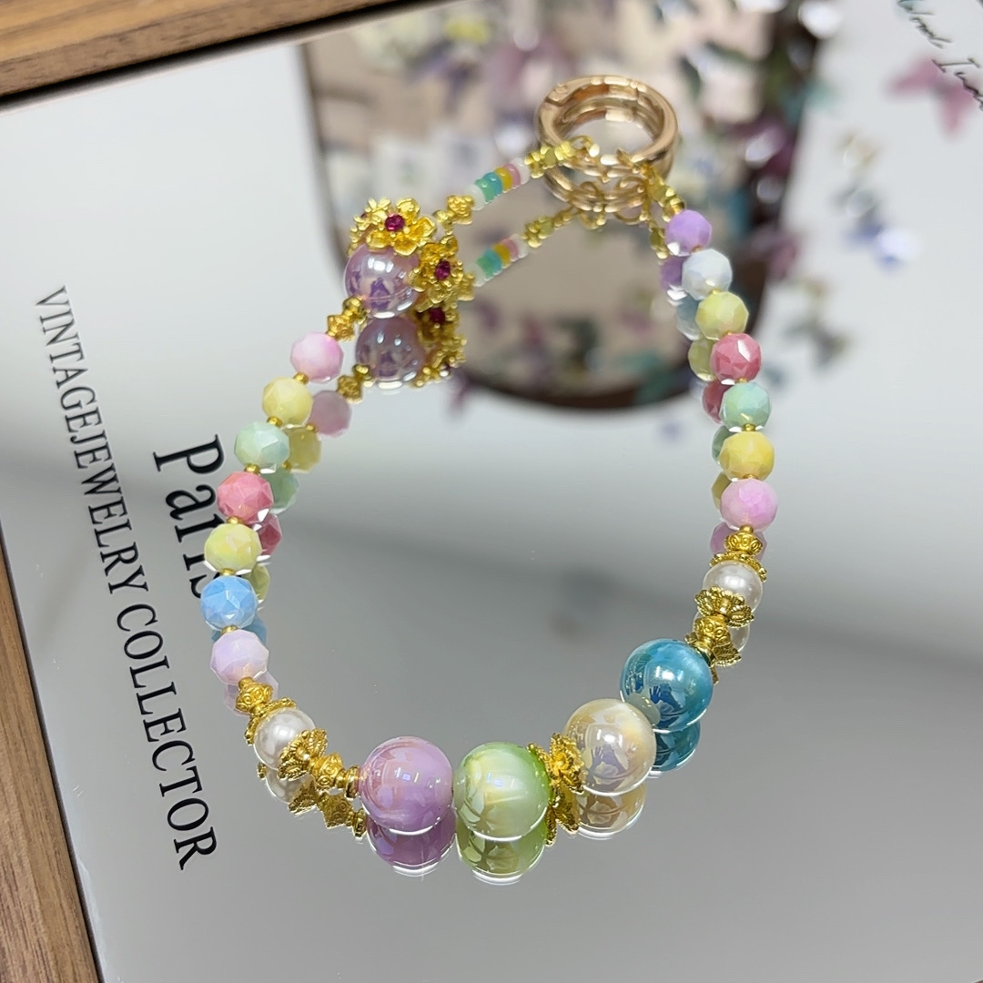 757编码手机链原创手工diy手机壳防丢饰品包包钥匙挂件