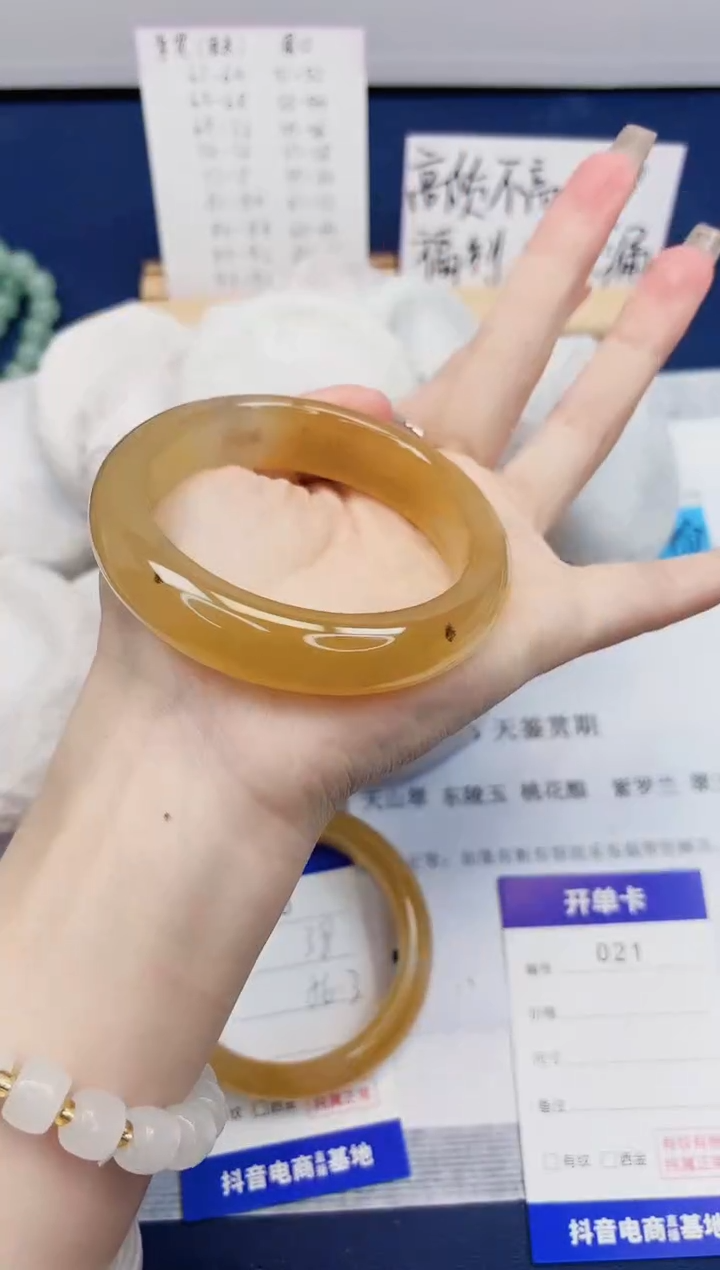 【闪购商品】石英质玉手镯未镶嵌21-财气镯-圈口59