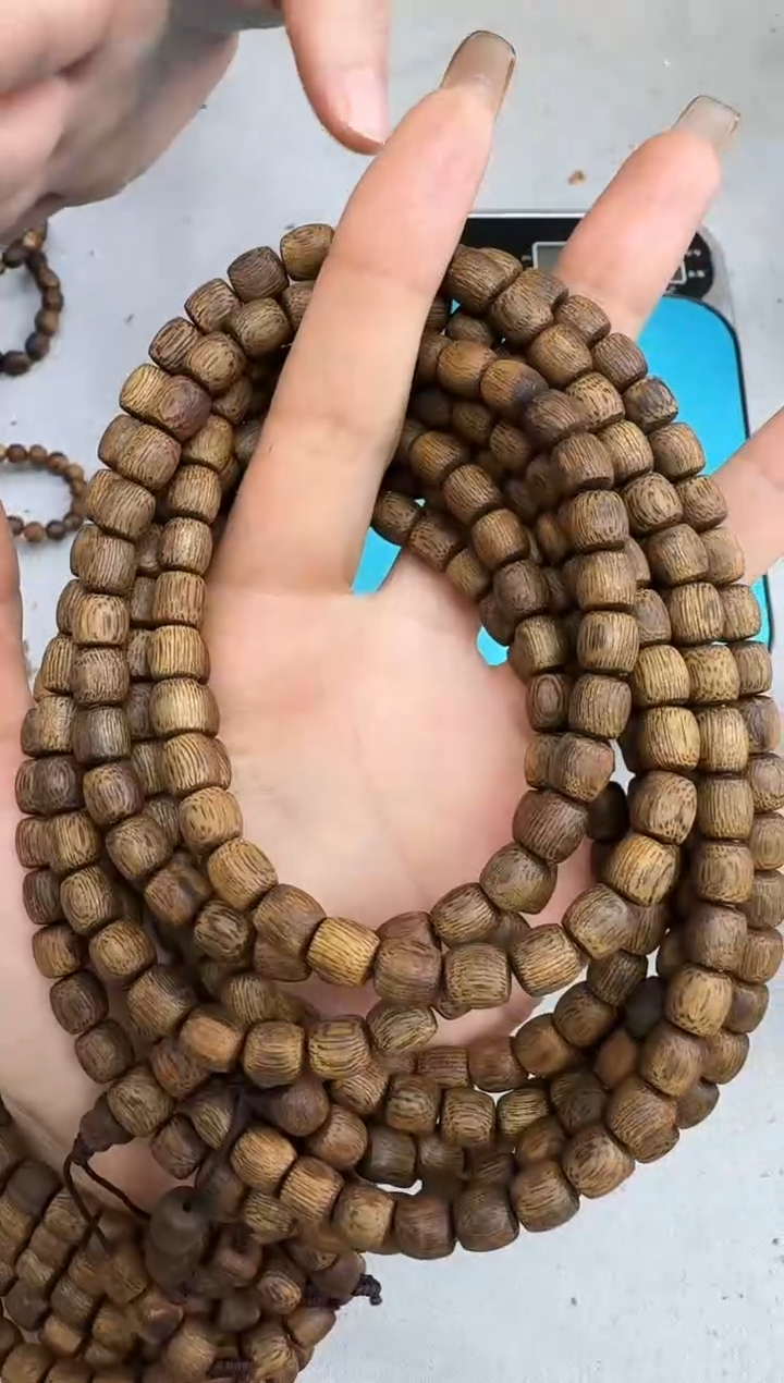 沉香手串0728陆河鼓珠多圈多样性发一