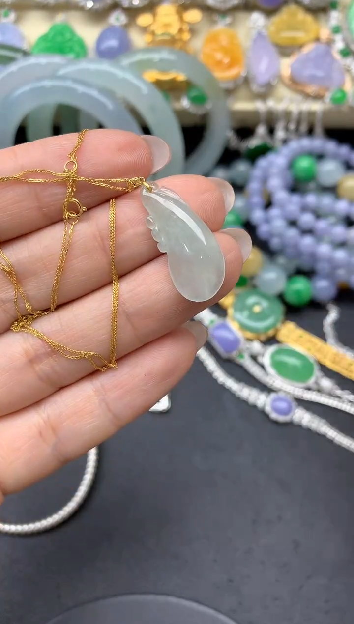 【闪购商品】翡翠颈饰18K金镶嵌228-中国好珍宝