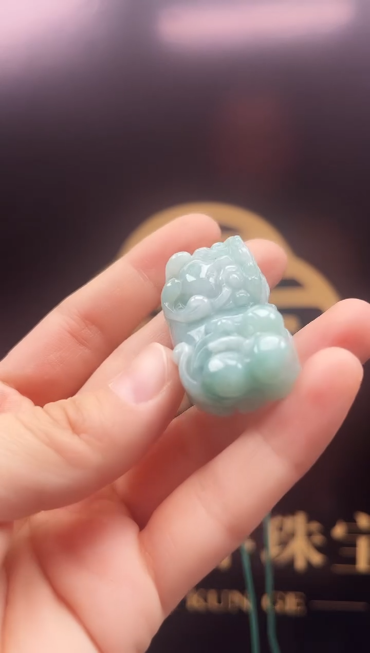 【闪购商品】翡翠颈饰未镶嵌缅甸翡翠貔貅