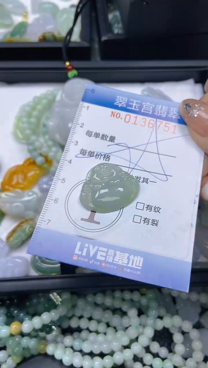 翡翠未镶嵌颈饰闪购0136751