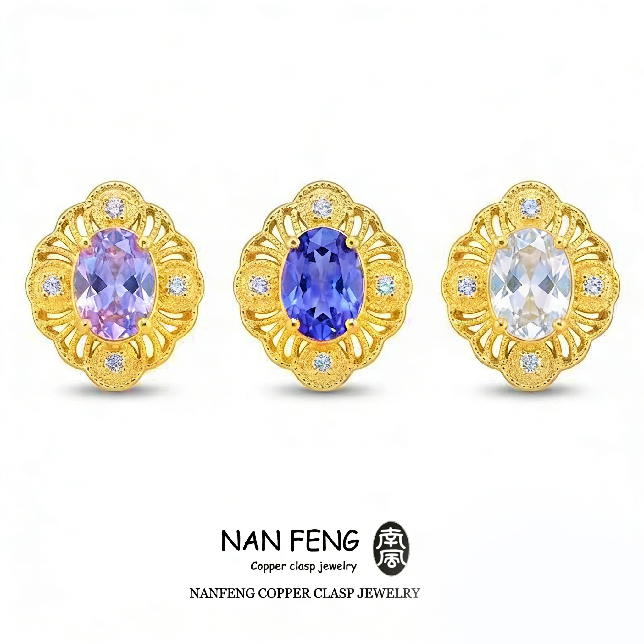 #10-1-13镶锆隔珠diy饰品配件