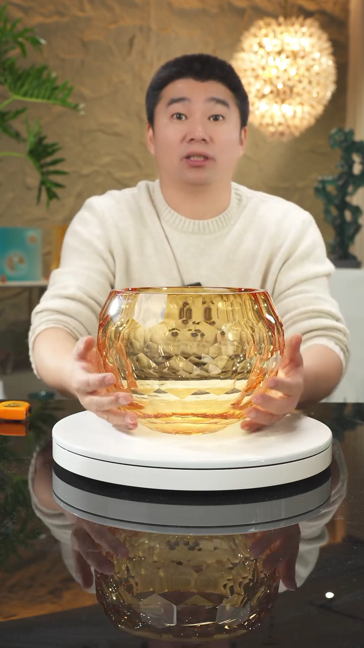 【闪购商品】摆件琥珀切面果碗摆件