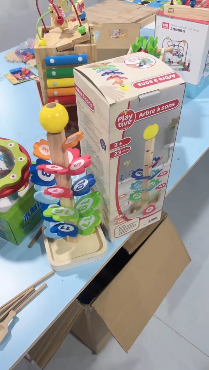 木质数字音乐树盒装