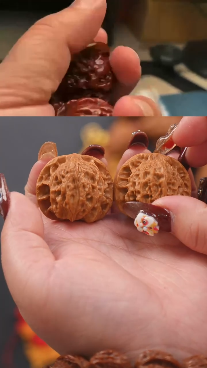 【闪购商品】文玩核桃把件36狻猊狮子头