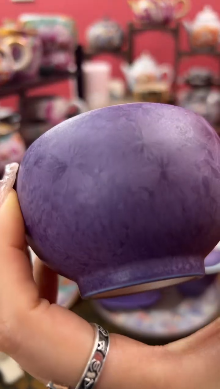 【闪购商品】五仙桃紫气东来结晶花圆融杯