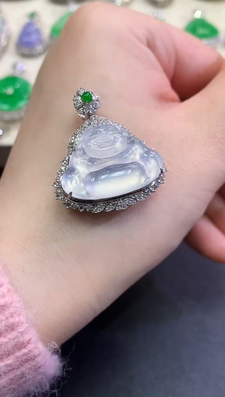 【闪购商品】翡翠颈饰18K金镶嵌B141   