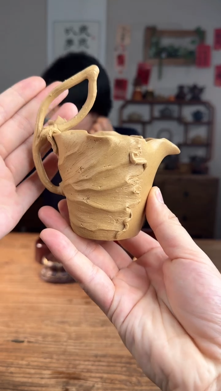 【闪购商品】紫砂茶壶荷花公道 梨皮