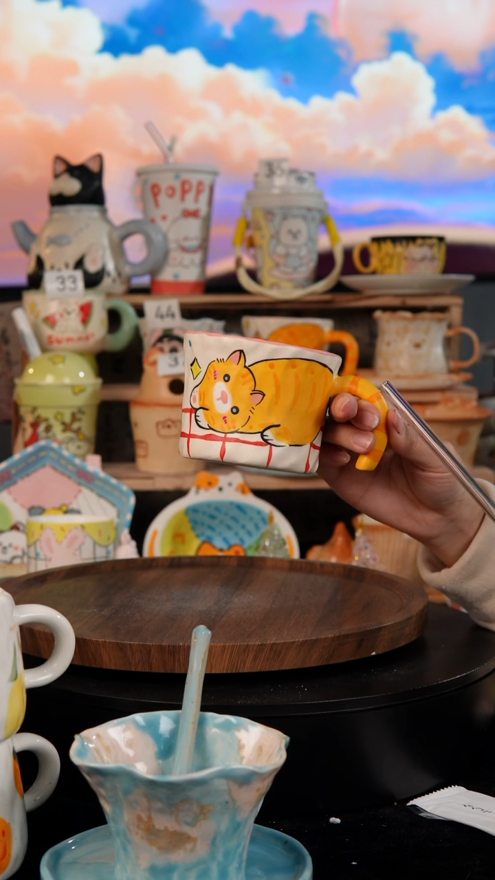 陶瓷双饮款景德镇手工陶瓷