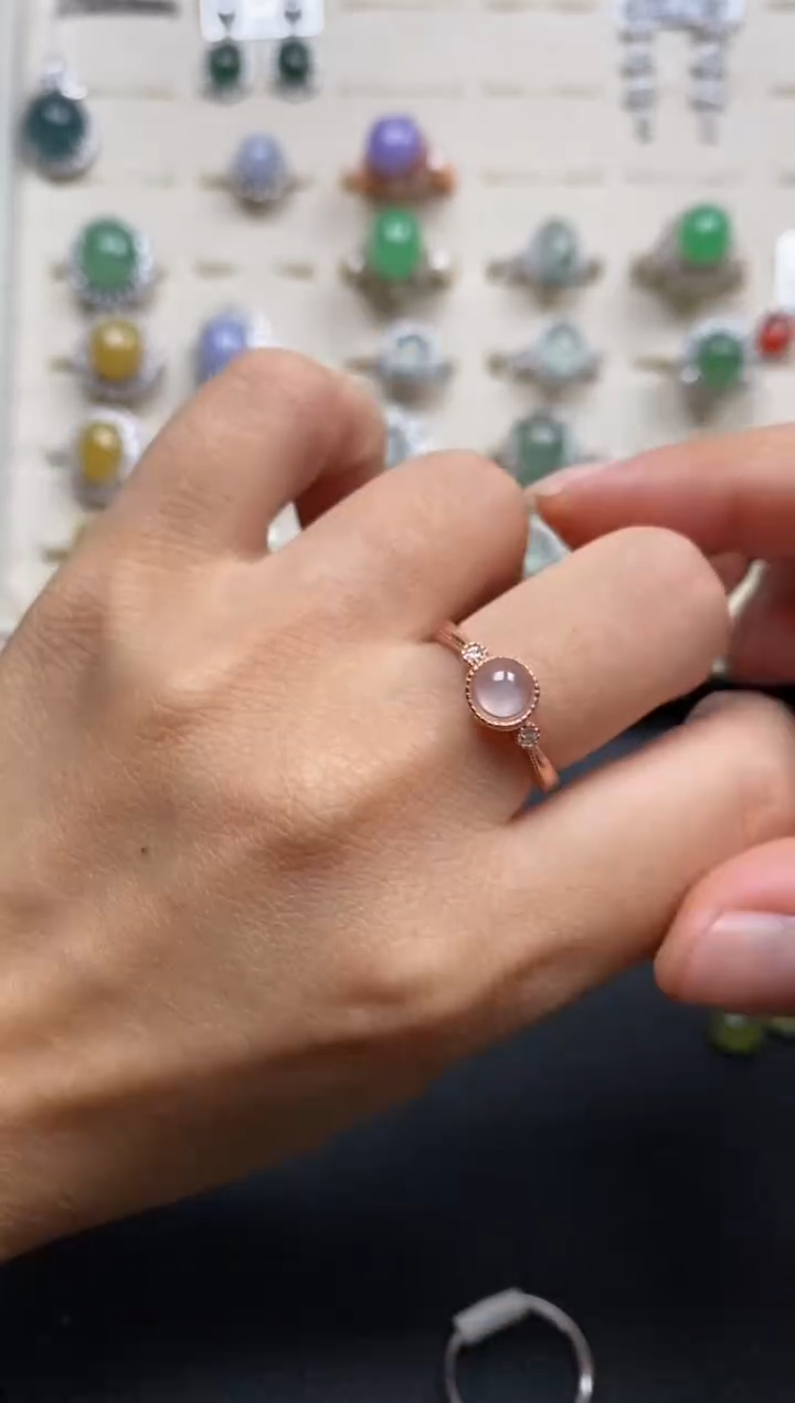 【闪购商品】翡翠戒指银S925镶嵌111111