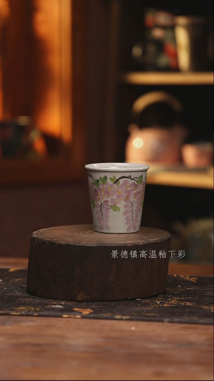 陶瓷景德镇高温釉下手绘陶瓷@L164@
