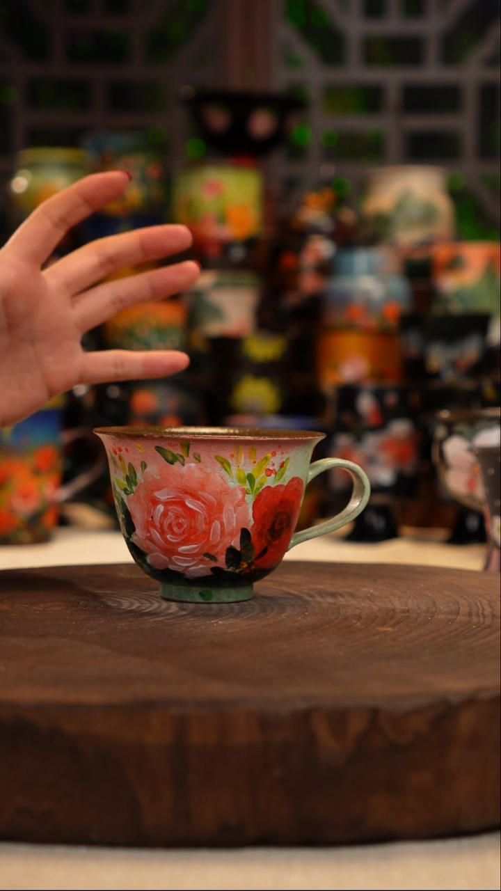 油画   釉下彩  杯子