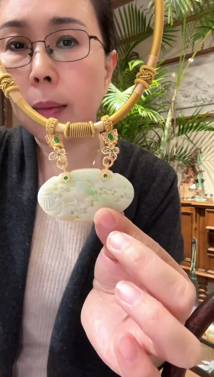 【闪购商品】翡翠颈饰未镶嵌国风