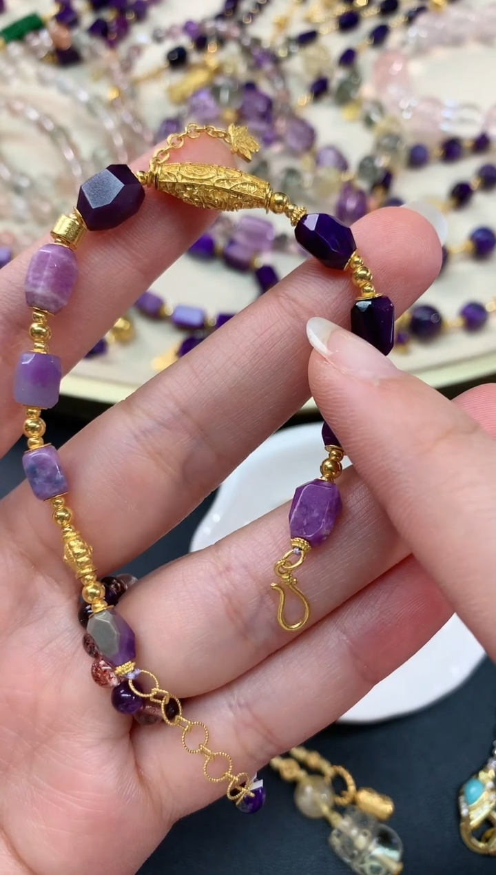 【闪购商品】苏纪石（舒俱来）手串18K金镶嵌A116|3999