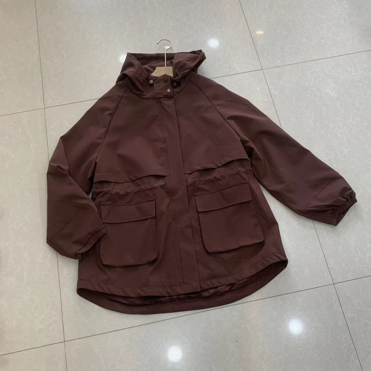 二姐家001水25829时尚百搭风衣外套