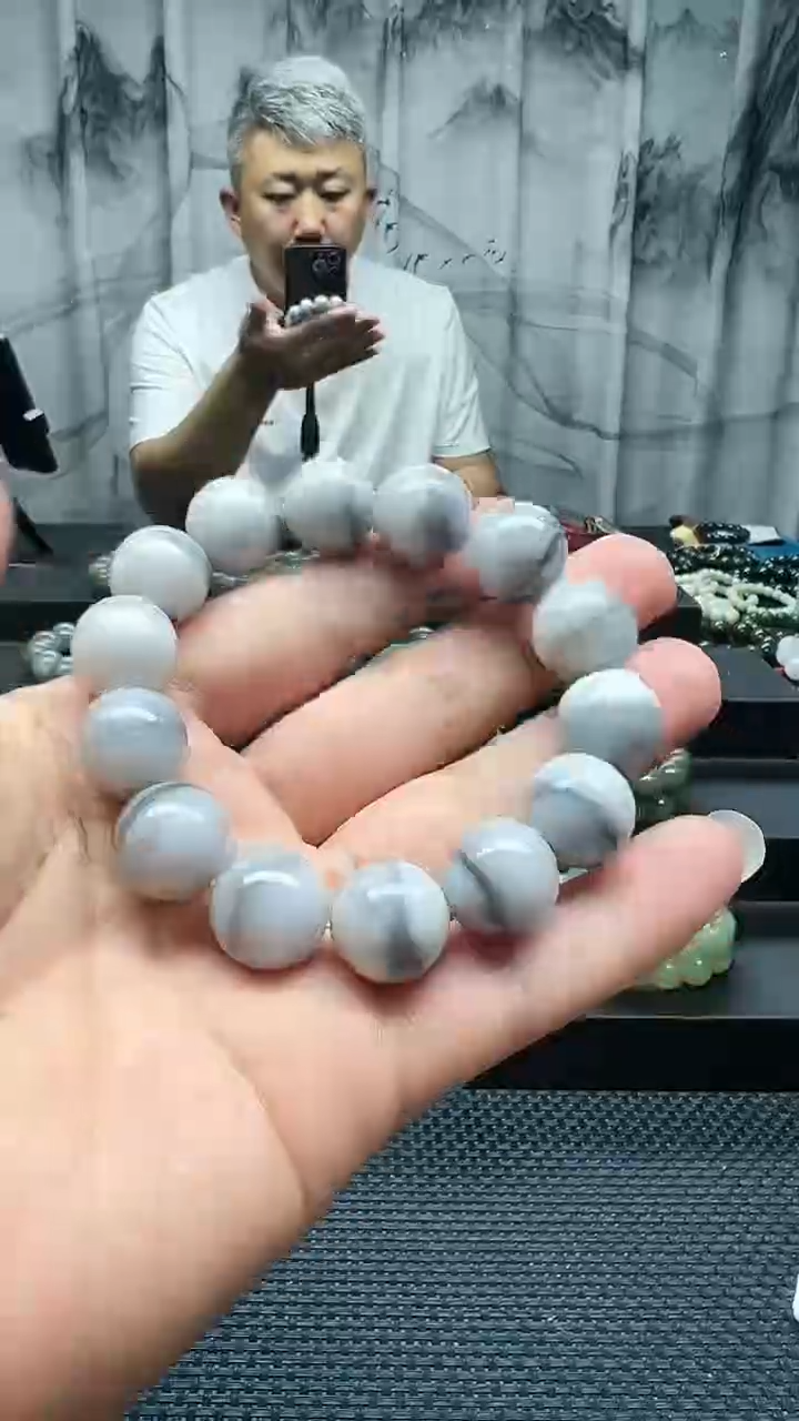 手串未镶嵌和田玉聚宝盆卡16纯天然拍一发一