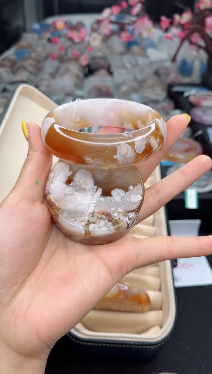 石英质玉未镶嵌手镯59圈口（赠送镯心）3547527