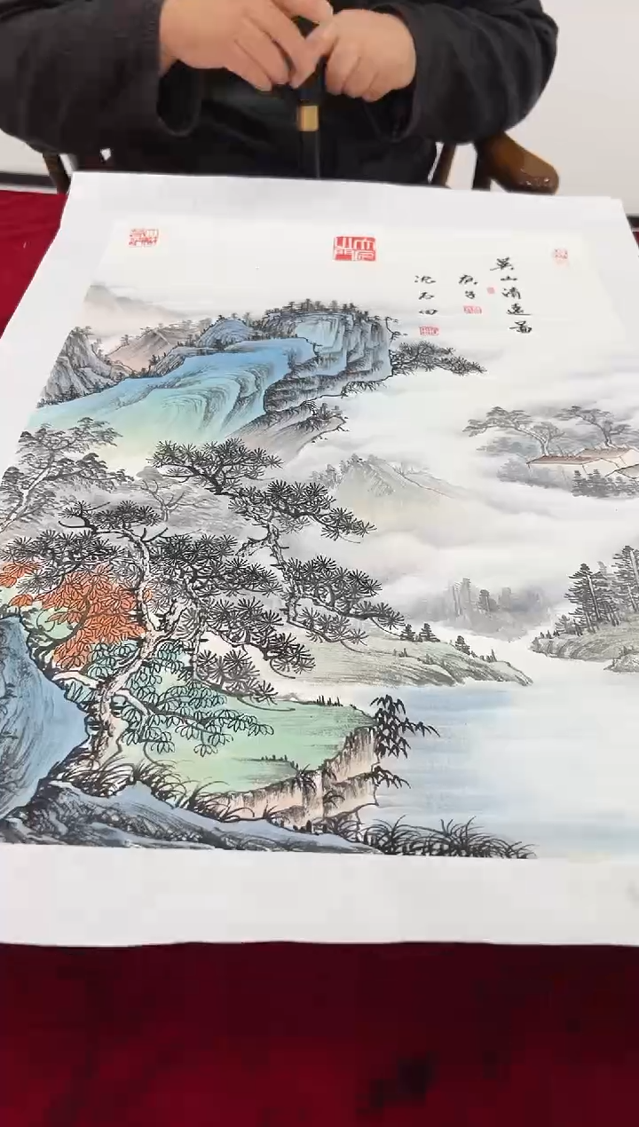 国画沈石田老师2.7pc作品
