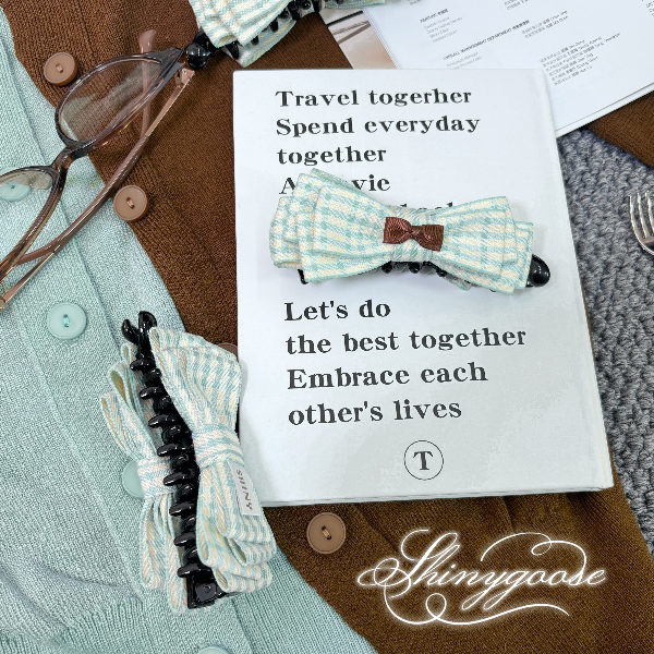 【薄荷巧栗香蕉夹11cm】小鹅原创发圈/发饰