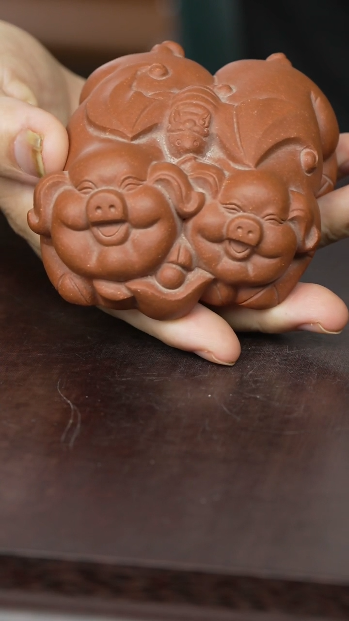紫砂茶宠紫砂小猪