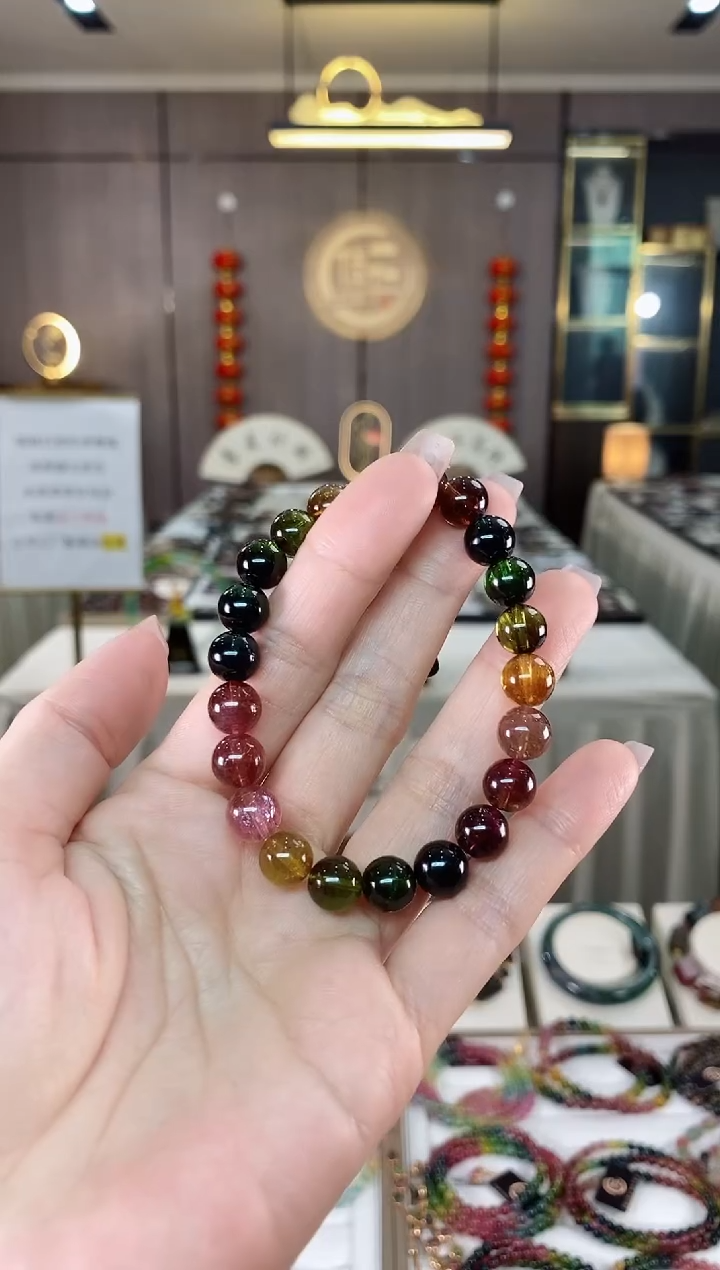【闪购商品】碧玺单圈手串8mm+未镶嵌（多样性发一条）hon