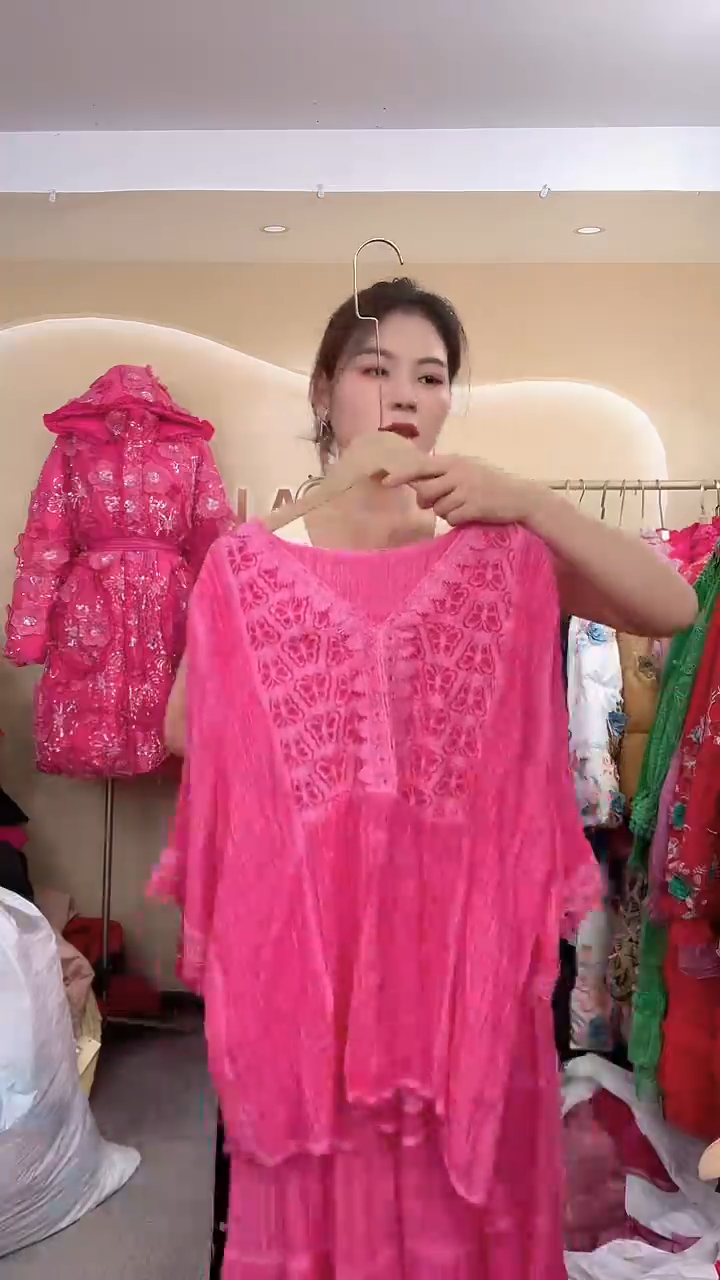 常规款139玫红色套装