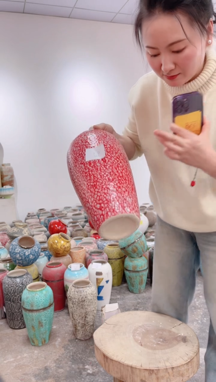 【闪购商品】瓶孤品 微瑕陶瓷花瓶 无花zd573