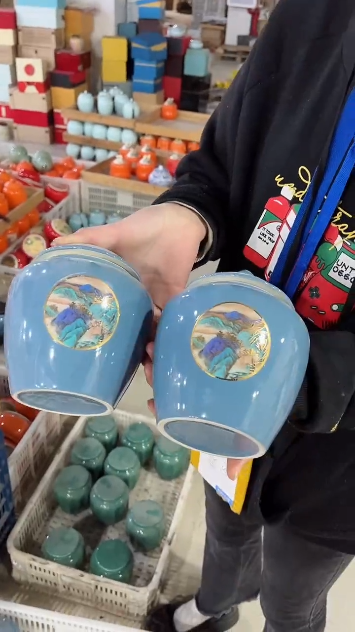 【闪购商品】陶瓷茶叶罐储物密封罐家用绿茶红茶普洱空罐