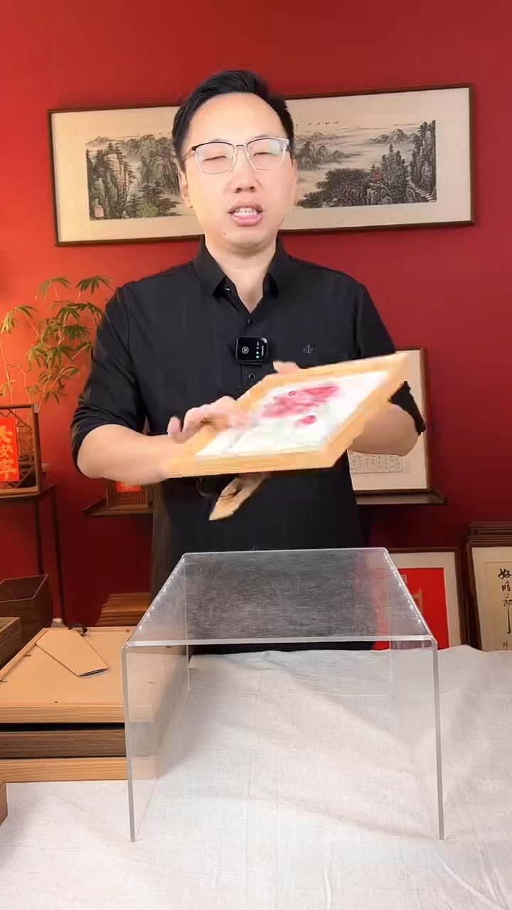 【闪购商品】国画花开富贵10寸纯手绘国画摆台