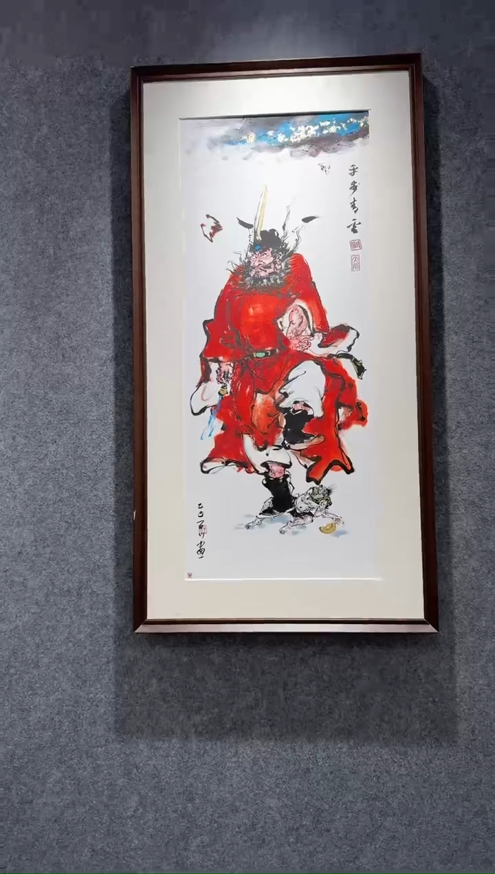 国画牛百川老师手绘100*50现画一物一拍