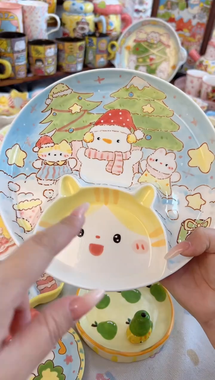 摆件陶小****飞景德镇陶瓷手绘微瑕