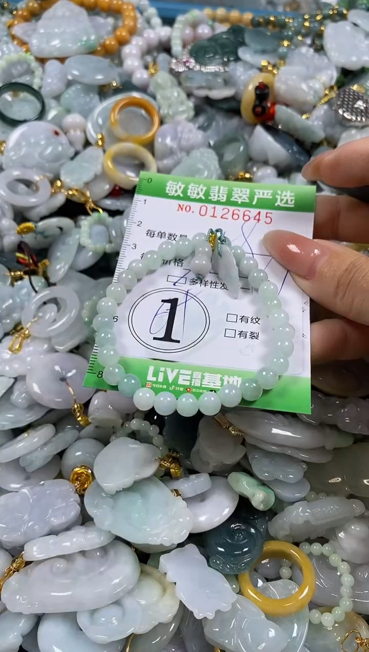 【闪购商品】翡翠颈饰未镶嵌闪购0126645多样性发其一